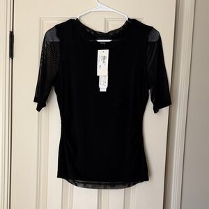 Sanctuary Black Short Sleeve Top